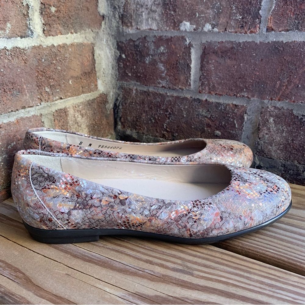 SAS Multicolor Snakeskin Flats